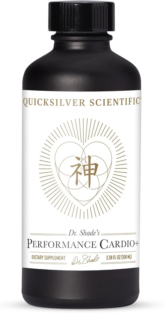 Quicksilver Scientific Performance Cardio + - 혈액 순환 및 뇌 건강을 지원하는 초본 보충 - Hawthorn Berry + He Shou Wu + Ginseng 추출물 (3.38 oz)와 심장 혈관 보충