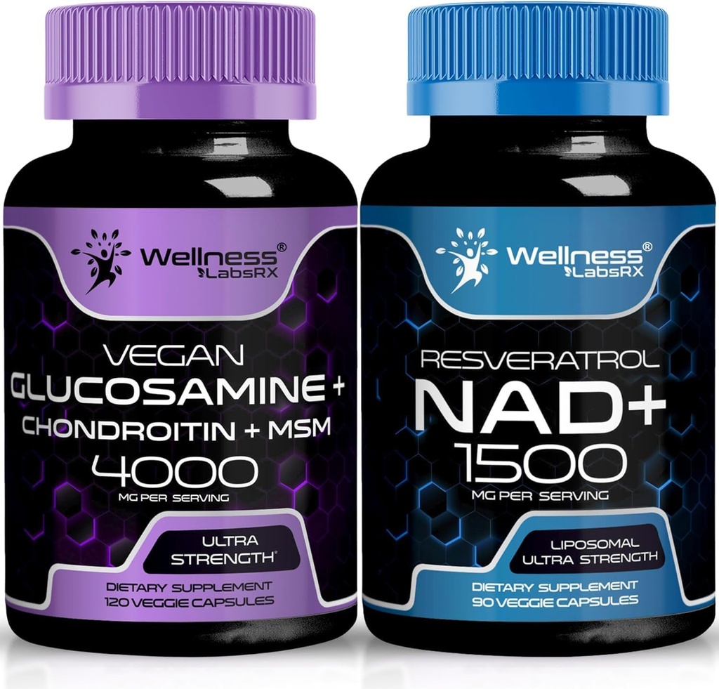 웰니스 LABSRX 글루코사민 Chondroitin MSM | NAD 보충 캡슐