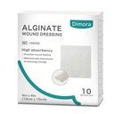 Dimora 칼슘 Alginate 부상 드레싱, 4" x 4" 헝겊 조각, 10의 개인적인 메마른 패드, 연약하고 높게 흡수성 옷을 입는 가제, 비 두꺼운 패딩