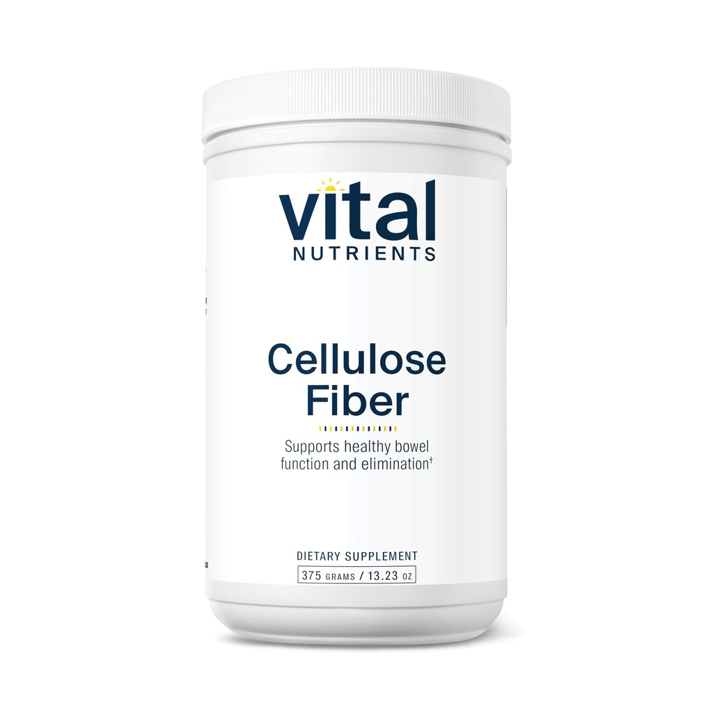 Vital Nutrients 셀룰로오스 섬유 분말 | 375g 셀룰로오스 불용성 섬유 분말 | 섬유 보충교재 분말 지원 건강한 Bowel 기능 | 글루텐, 낙농장, 콩 무료 | 비 GMO | 60 캡슐