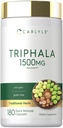 Carlyle Triphala 캡슐 1500mg | 180 개 | 초본 보충 | Non-GMO 및 글루텐 무료