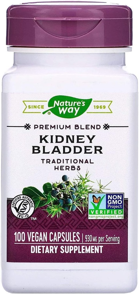 Nature 's Way Kidney Bladder, 캡슐 당 465 mg, 100 캡슐