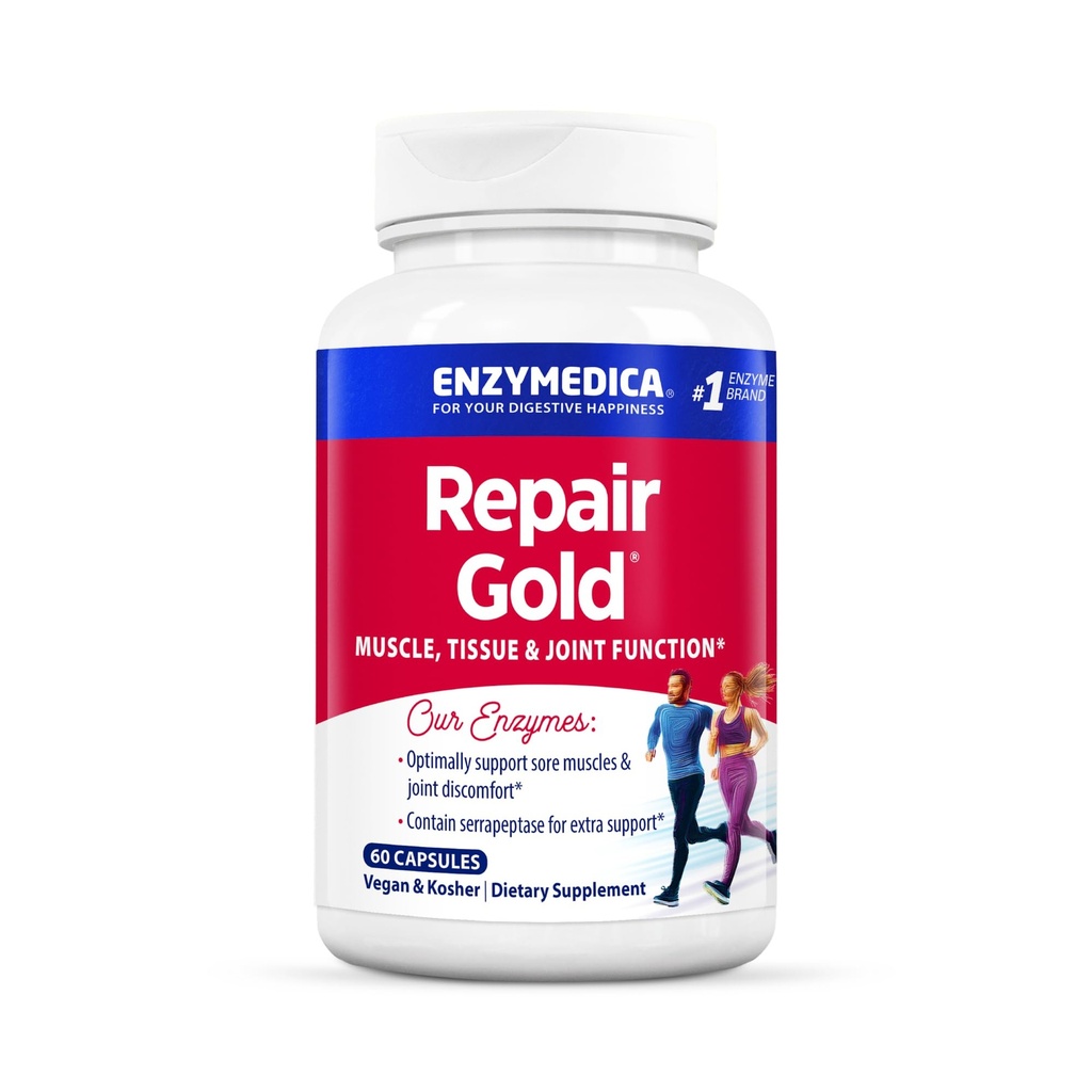 Enzymedica의 수선 금, Proteolytic 효소, 합동 지원 보충교재는, 근육 회복 & 조직 기능, 60 조사를 승진시킵니다