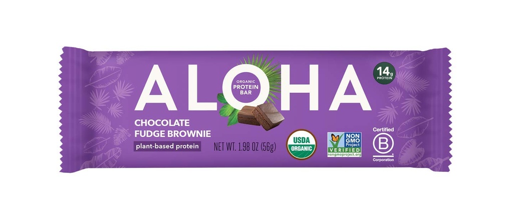 Aloha 유기 식물 기반 단백질 바, 1.98 Oz