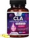 CLA 보충교재, Conjugated Linoleic 산 1560mg - 여분 힘 종류 보충교재 알약 - 지원 몸 구성, Lean 근육 톤, & 에너지 - Safflower 캡슐, 글루텐 자유로운, 비 GMO - 60 Softgels