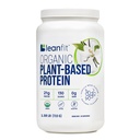 LeanFit 유기 식물 기반 단백질 분말, 천연 바닐라 맛 - Vegan, USDA 유기 인증, Soy-Free, Gluten-Free, Dairy-Free, Sugar-Free, Non-GMO - 21g Protein, 19 서빙, 1.58 파운드 Tub