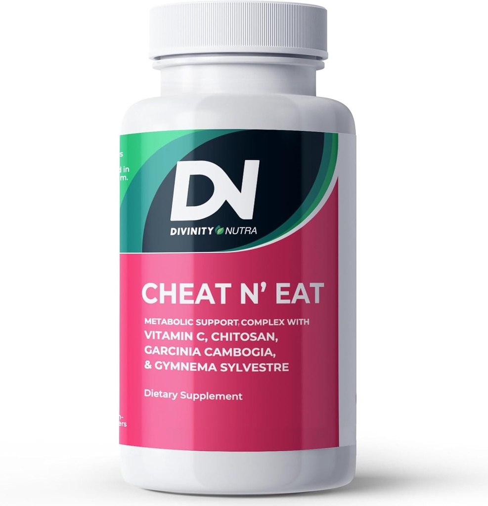 Divinity Nutra Chitosan Supplement with Chitosan 비타민 C 여성 및 남성을위한 보충. 미국에서 만든 60 태블릿 비 GMO Soyfree
