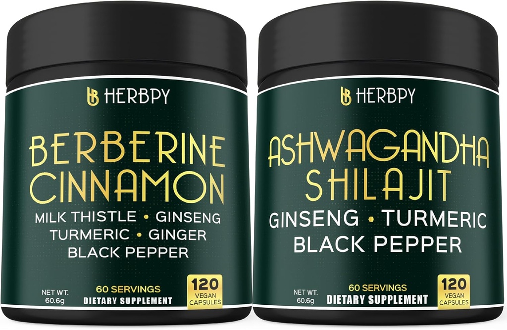 번들 7in1 Berberine HCl & 5in1 Ashwagandha Shilajit 보충 교재