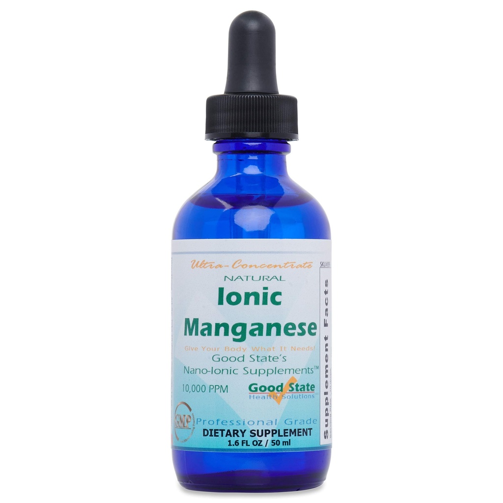 Good State | Natural Ionic Manganese | Liquid Concentrate | Nano Sized Mineral Technology | 프로페셔널 다이너스티 보충 | 1.6 Fl oz Bottle (50 mL)