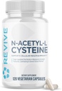 남성 & 여성을위한 Revive MD NAC 보충 - N-Acetyl Cysteine는 호흡기, 심혈관 및 세포질 건강 - 산화 방지제 및 면역 지원 (120 캡슐, 60 서빙)