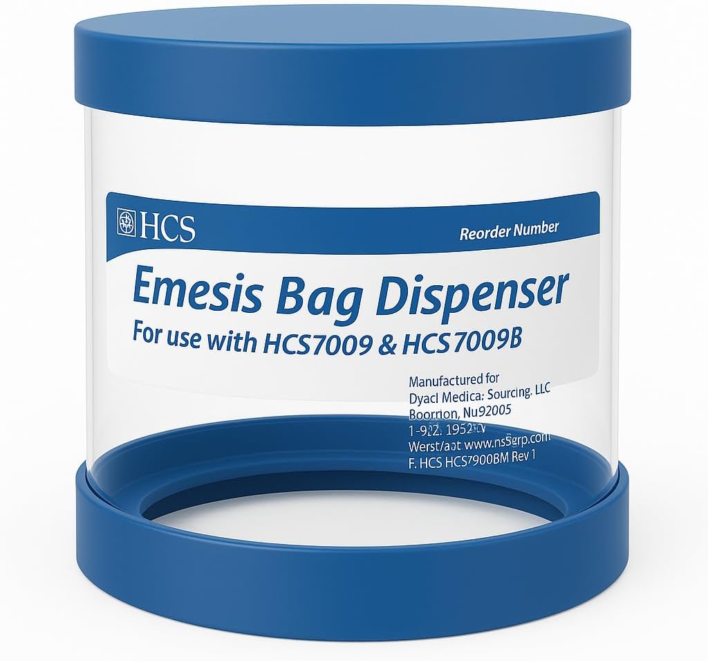 HCS Emesis 부대 분배기 - 잘 고정된, 파악 24 HCS Vomit 부대 처분할 수 있는 (포함되지 않음) - 앵커와 나사를 포함합니다