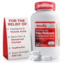 적시 Acetaminophen 500mg - 500의 모자 - 여분 힘 고통 구호 - 여분 힘에 있는 유효 성분에 비교해 - Menstrual 주름, Fever 흡진기, 관절염의 Minor 고통