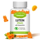 Lutein Gummies 25mg - 성인을 위한 아이 비타민 Lutein & Zeaxanthin 눈 건강 보충교재, 설탕 자유로운 눈 건강 Gummies 보충교재 - 지원 시각, 자석, 파란 빛 필터링 (60 조사)