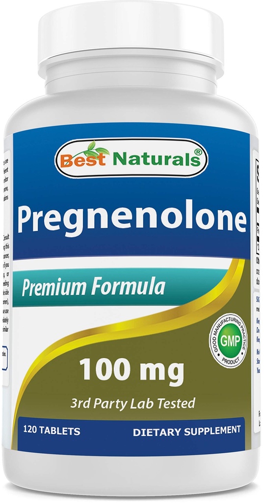 제일 자연적인 Pregnenolone 100 mg 120의 정제