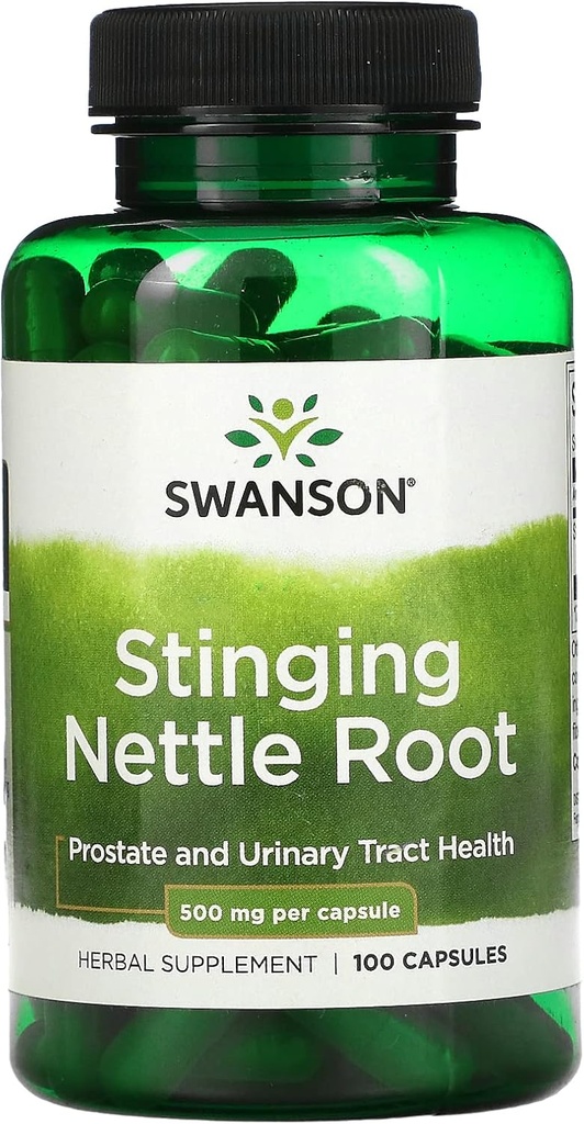 Swanson Sting Nettle Root 500 밀리그램, 100 모자 (부대)