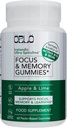 Orlo Focus & Memory Gummies – Lion 's Mane, L-Theanine, Phosphatidylserine, Spirulina, 비타민 B6 및 B12 Methylcobalamin (60 Gummies)와 성인을위한 Nootropic 보충