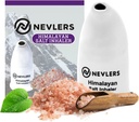 Nevler 화이트 Himalayan 소금 Inhaler 용 Lungs & Nose 와 6 Oz Coarse 핑크 Himalayan 바다 소금 | 휴대용 세라믹 Himalayan 핑크 소금 Inhaler | 천연 Homeopathic 구호