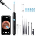 귀 왁스 제거 - 8 PC 귀 세트를 가진 Earwax 제거제 공구 - 1080P 사진기를 가진 귀 운하 세탁기술자 - FSA HSA Eligible - 6 귀 Spoon를 가진 귀 청소 장비 - iOS & 인조 인간 (검정)를 위한 귀 사진기