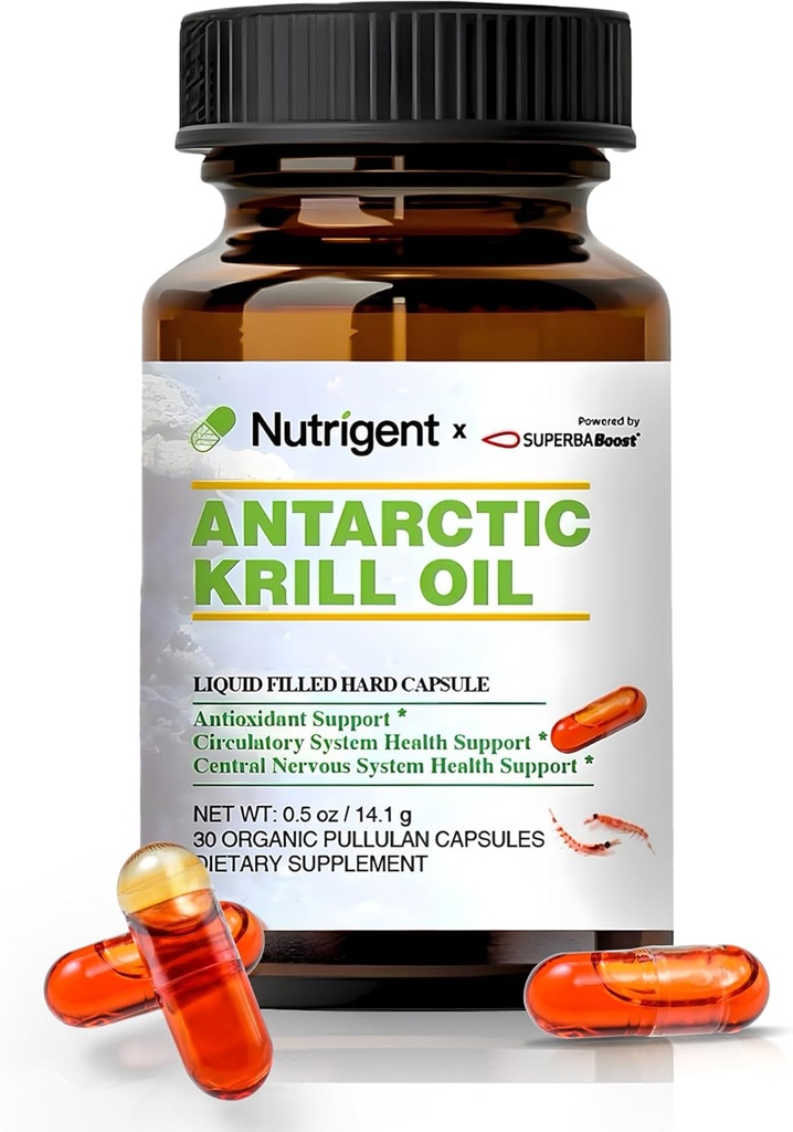 남극 Krill 기름 350 mg의 액체 채워진 유기 캡슐, Omega-3 EPA, DHA, Astaxanthin 및 Phospholipids 보충교재, 지원 심장, 뇌 & 합동 건강, 물고기 Aftertaste 없음, 30 조사