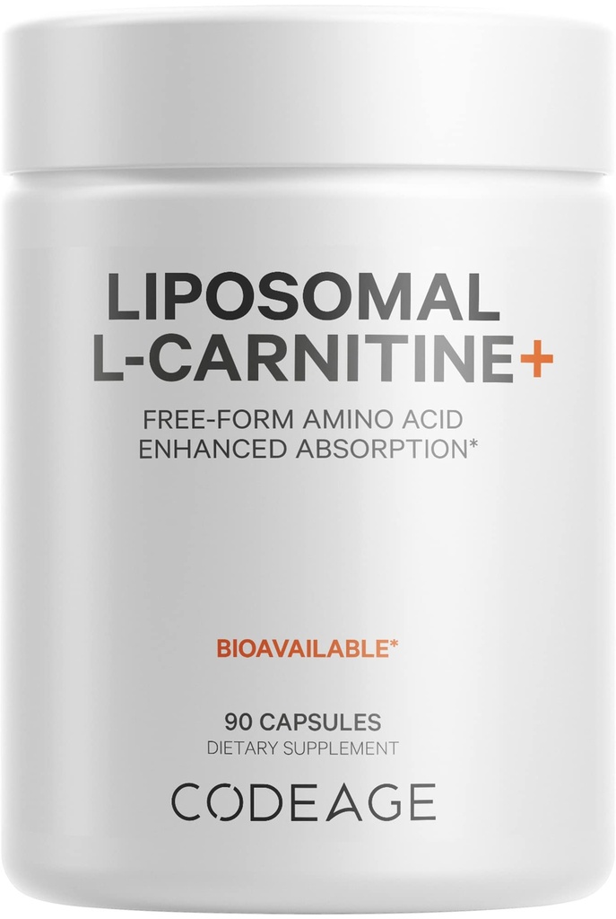 코질 Liposomal L-Carnitine+ 보충교재 - 서빙 당 500 mg L 카르니틴 L-Tartrate - 자유로운 모양 아미노산 - 카르니틴 - Liposomal 납품 - Vegan, 비 GMO, 글루텐 자유로운 - 90의 캡슐