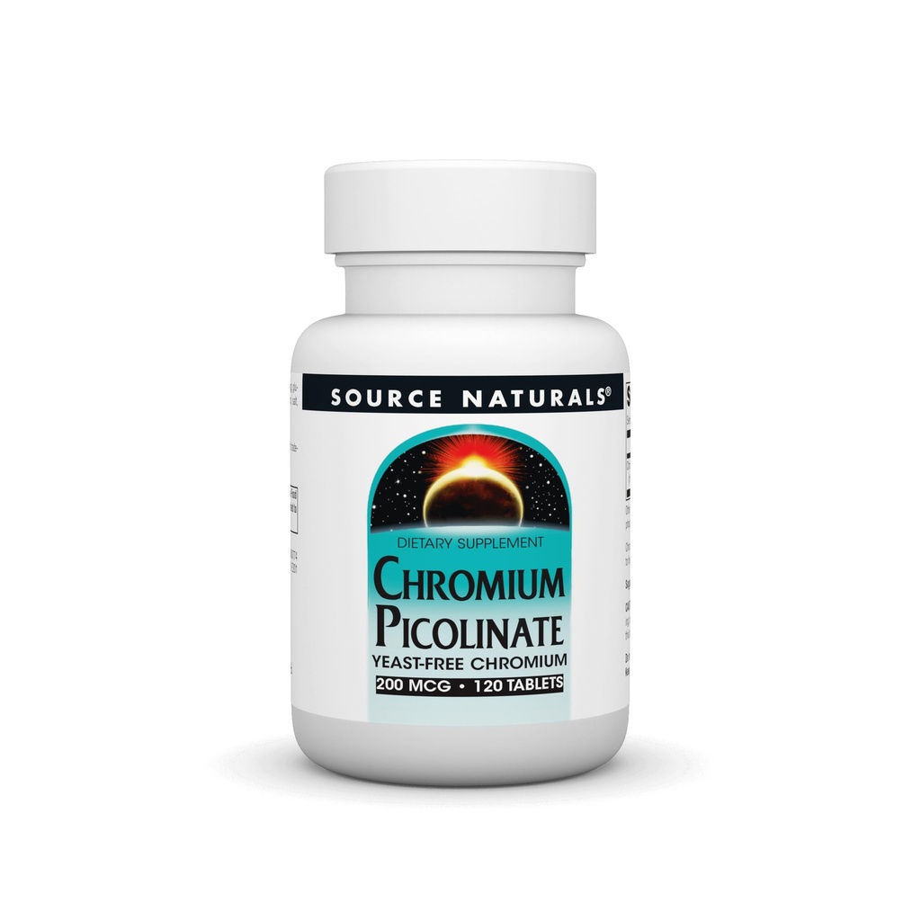 근원 자연적인 크롬 Picolinate 200 Mcg 정제, 120 조사