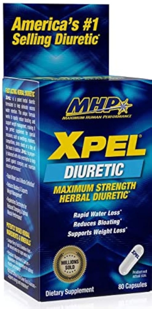 MHP Xpel 규정식 보충교재 - 최대 힘 Diuretic, 80의 캡슐