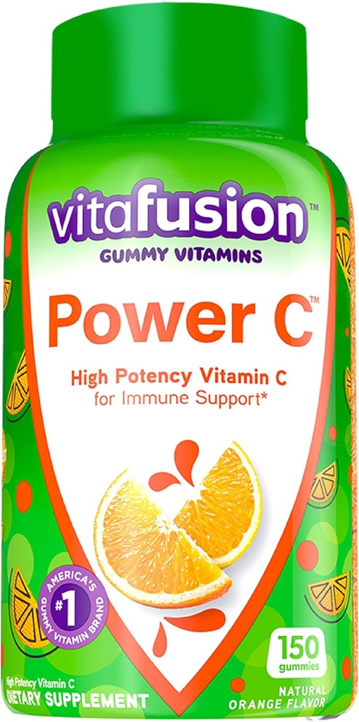 Immune 지원 150ct를 위한 Vitafusion Elderberry 거미 비타민 90ct & 힘 C 비타민 C Gummies