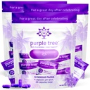 Purple Tree Post-Celebration Wellness | Liver Support, Hydration & Replenisher | Dihydromyricetin DHM, Milk Thistle, Electrolytes, Vitamins | Bachelorette & Bachelor Party Kits, 30 Packets (120 알 약)