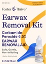 Foster & Thrive Earwax 제거 장비, Softens & Loosens Excess Earwax, 안전, Gentle 및 Non-Irritating, Carbamide Peroxide 6.5%는, 하락과 귀 주사통, 0.5 Oz를 포함합니다