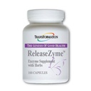 변형 Good Health Enzymes ReleaseZyme Blend Supplement with Natural Herbs, Protease, Break Down Proteins, Plant Based, 100 캡슐을 사용한 고급 소화 지원 공식