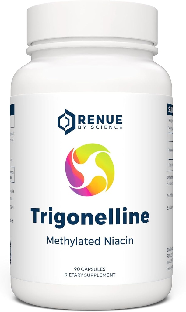 Renue By Science Trigonelline | 고강도 Trigonelline TRG 메틸을 섞은 Niacin - 250mg Trigonilline 보충교재 | Non-GMO | 미국 및 제3자 시험하는에서 만드는
