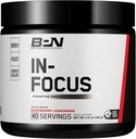 BARE PERFORMANCE NUTRITION, BPN in-Focus Brain Support Supplement, Focus & Energy, Alpha GPC, Raspberry Lemonade, 40 서빙