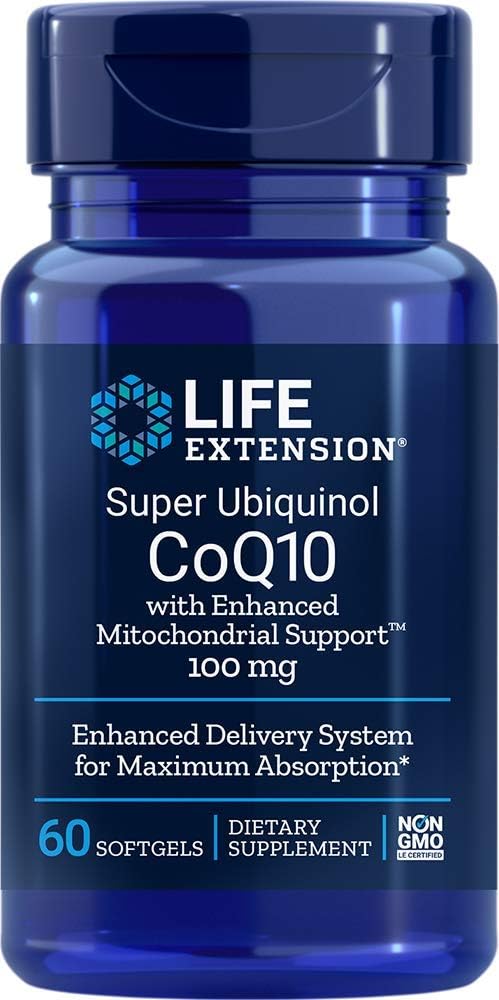 향상된 Mitochondrial 지원 100mg 60 Softgels (패키지 2)를 가진 최고 Ubiquinol CoQ10