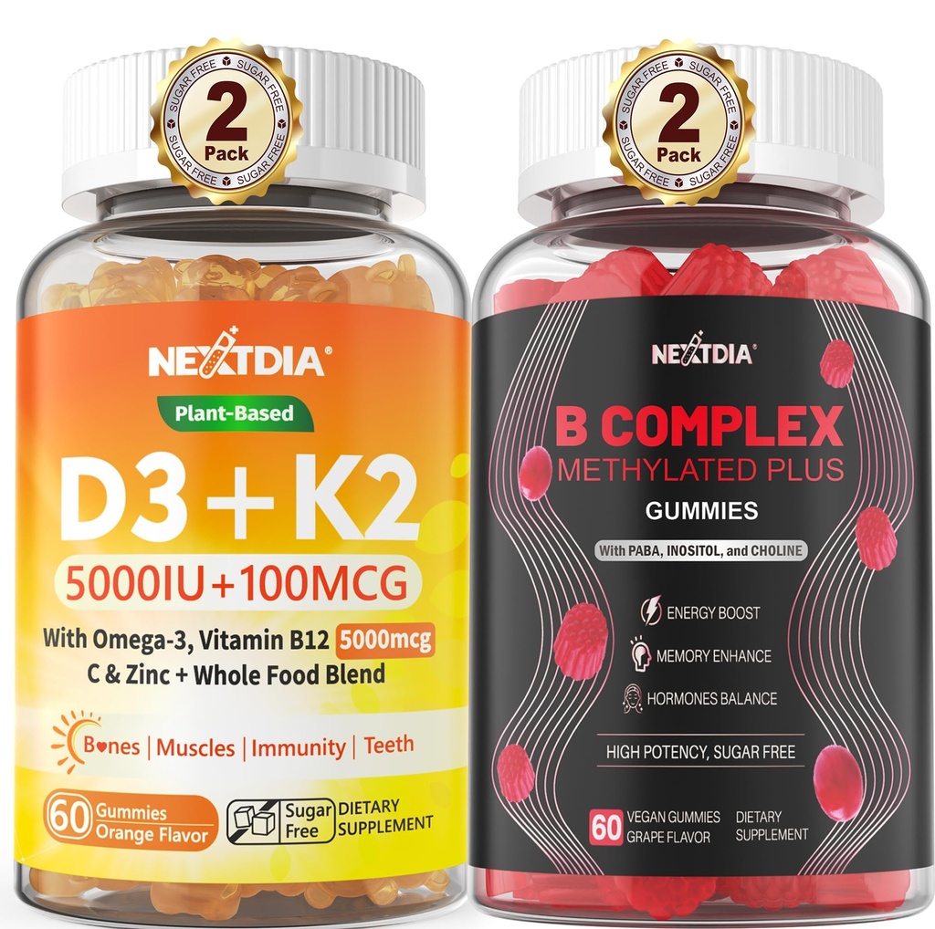 D3 5000 IU + K2 (MK-7) 100개 mcg + Vegan Supe