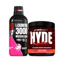 PROSUPPS L-Carnitine 3000 자극제 자유로운 액체 탄 (Dragon 과일)와 Mr. Hyde 서명 시리즈 전 운동 에너지에 의하여 분말되는 음료 (Fruit 펀치) 뭉치