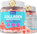 다 교원질은 여자 설탕 자유로운 Biotin 10000mcg, Multivitamin 머리 피부 및 머리 성장을 위한 비타민을, 가수분해한 교원질 펩티드 Keratin Hyaluronic 산 MSM 비타민 B와 더불어, 채웠습니다