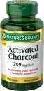 자연의 Bounty 활성화된 목탄 260 mg, 100 캡슐, 건강한 생활을 지원하기 위하여 규정식 보충교재
