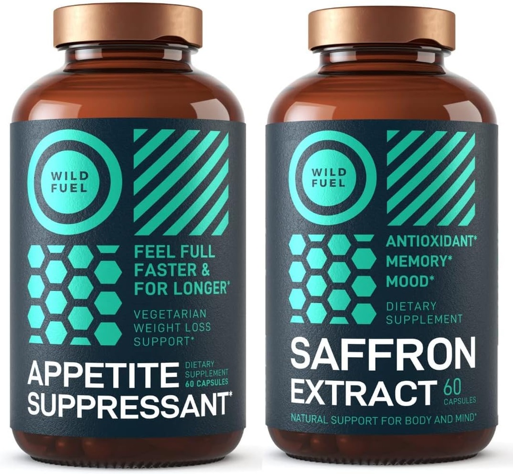 WILD FUEL Appetite 억제제와 Saffron 추출물 캡슐 뭉치