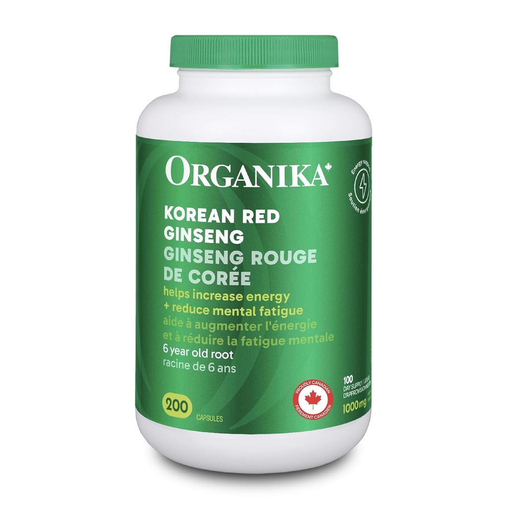 ORGANIKA 한국 빨간 인삼, 200 CT