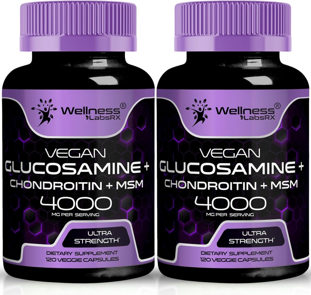 웰니스 LABSRX 글루코사민 Chondroitin MSM - 4000mg - 240 조사
