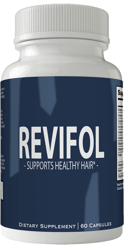 Revifol 머리 피부와 손톱 보충교재 - Biotin를 가진 진보된 유일한 머리 성장 비타민 그리고 무기물 - 글루텐 자유로운 60의 캡슐 - 머리 Lash 피부 및 못 여분 힘 공식적인 성장 승압기