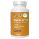 Sanar Naturals Glucosamine Chondroitin MSM Turmeric - 무릎, 뒤, 손 및 몸을 위한 합동 지원 보충교재 - 비 GMO, 글루텐 자유로운, 120의 캡슐