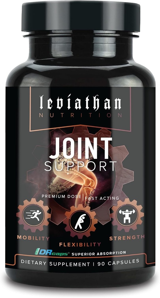Leviathan 영양 합동 지원 | 도움은 머리 뒤 무릎을 위한 Boswellia를 가진 안락 Mobility, 융통성, 힘 & 합동 건강을 위한 수선 & 복원 합동을 돕습니다 남자 & 여자를 위한 합동 - 90의 캡슐