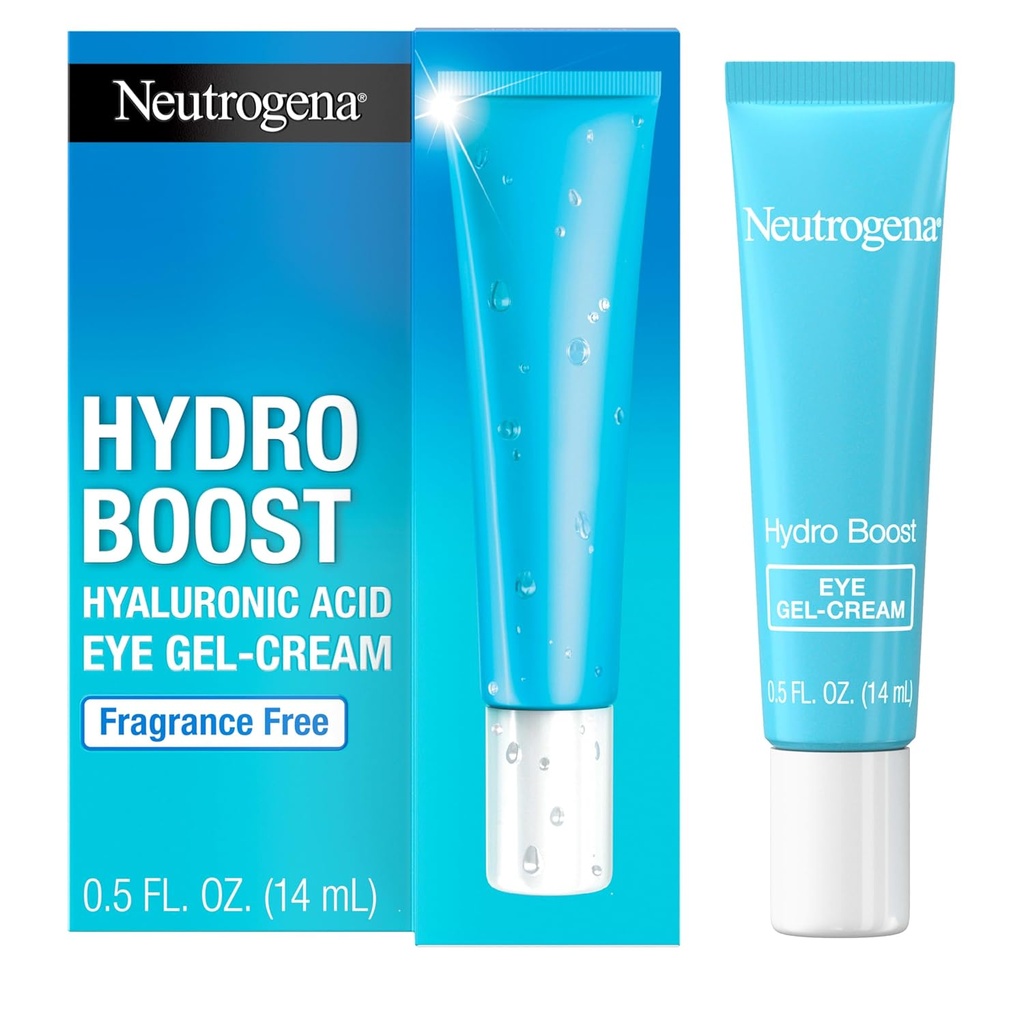Neutrogena Hydro Boost Under Eye Cream, 정제 히알루 론산, 세련되고 & Hydrated, 향수 무료 및 비 연소, 0.5 온스를보고 눈 영역에서 유지