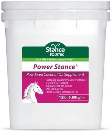 Stance 힘에 의하여 강화된 코코넛 기름 말 보충교재 - 5월 지원 외투 상태, 소화 건강 및 stamina, GMO & 설탕 자유로운 - 15 lb