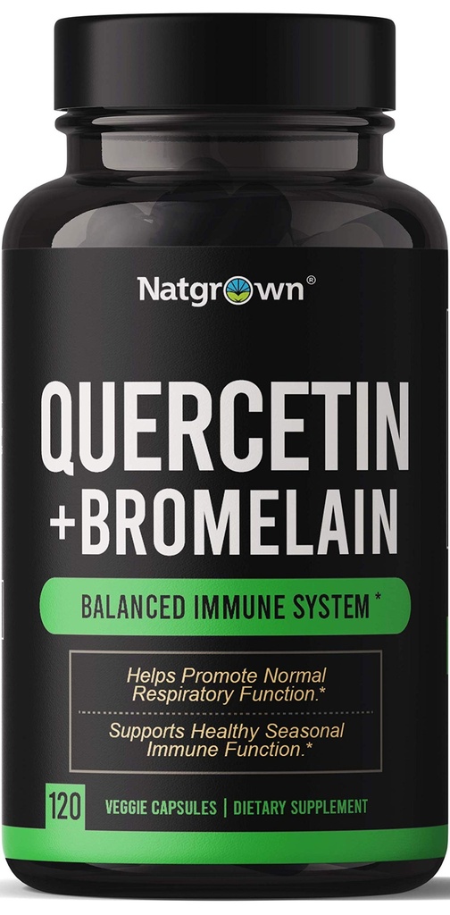 Bromelain Supplement Complex와 Natgrown Quercetin - 120 캡슐