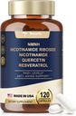 NMNH (Dihydronicotinamide Mononucleotide), Flash-Free Niacinamide (Vitamin B3), Quercetin 및 Trans-Resveratrol, 120 캡슐을 가진 우수한 NMN 대안 보충교재