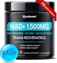 Trans-Resveratrol, Red Wine, Quercetin & Vitamin C가있는 NAD + - 셀룰러 웰니스 및 건강한 에이징 150 캡슐 - 미국에서 만든