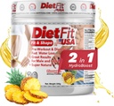 DIETFIT | 사전 운동과 중력 300 그램 | Hydroboost 2-in-1 | Pre-Workout & Diuretic | Intense Energy | 파인애플 맛 | 30 인분 | 피트니스 보충제