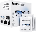Eyeglasses Lulumonster를 위한 반대로 안개 렌즈 닦음, [150 Pre-Moistened 개별적으로 감싸인 닦음] [Non-Scratching & Non-Streaking] 유리, Sunglass, 전화 스크린 사진기 렌즈, Goggles를 위한 세탁기술자 닦음